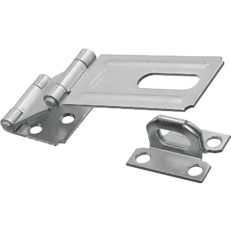 National 3-1/4" Zinc-Plated Double Hinge Hasp For Secure Latching 1
