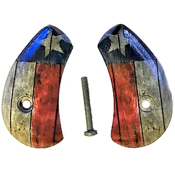 North American Arms Magnum Grip Featuring Rustic Texas Flag UV/HD Print