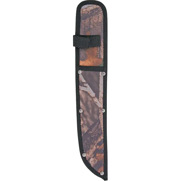 Nylon Knife Sheath – Fall Camo, Velcro Closure, SH265 (8 1/8″ × 1.75″, Fits Blades Up to 8″)