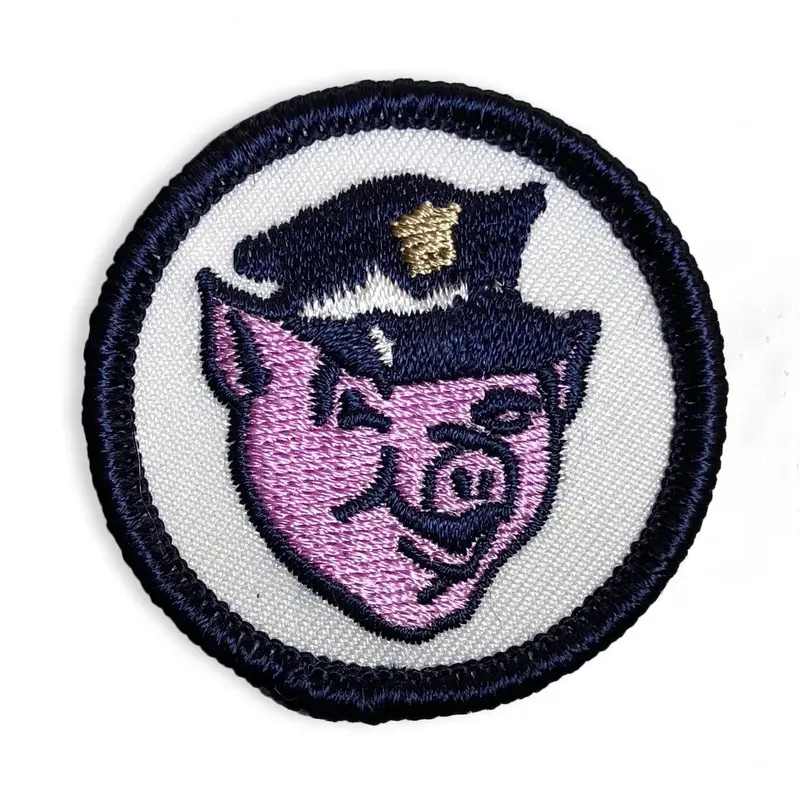 ‘Officer Porky’ Mini Embroidered Patch