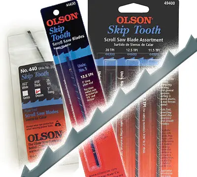 Olson Scroll Saw Blade – Model 446 (Heavy-Duty)