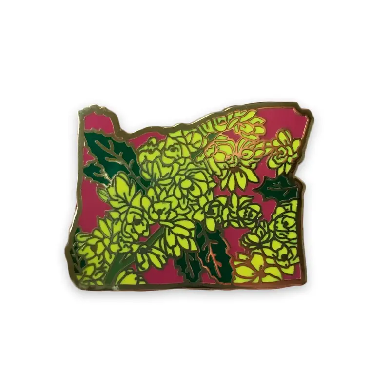Oregon Grape Botanical Enamel Pin