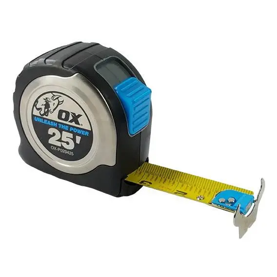 OX Tools 25-Foot Stainless Steel Tape Measure – Corrosion-Resistant Blade