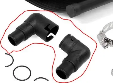 P90105 Elbow Fitting Set – O-Ring-Free Design for Tubing Connections