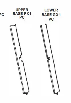P93566 Base Frame Components – Includes Structural Pieces F and G