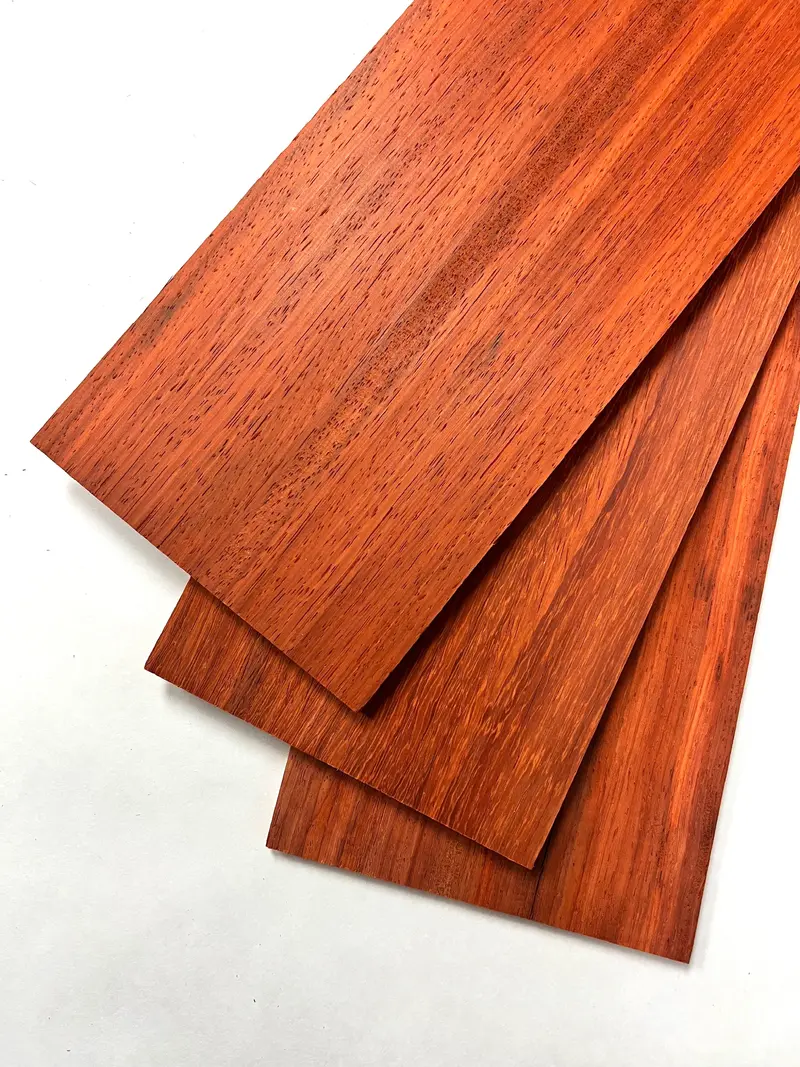 Padauk Guitar Thins – 24″ × 5″ × 1/4″ Vibrant Orange Exotic Wood Blank