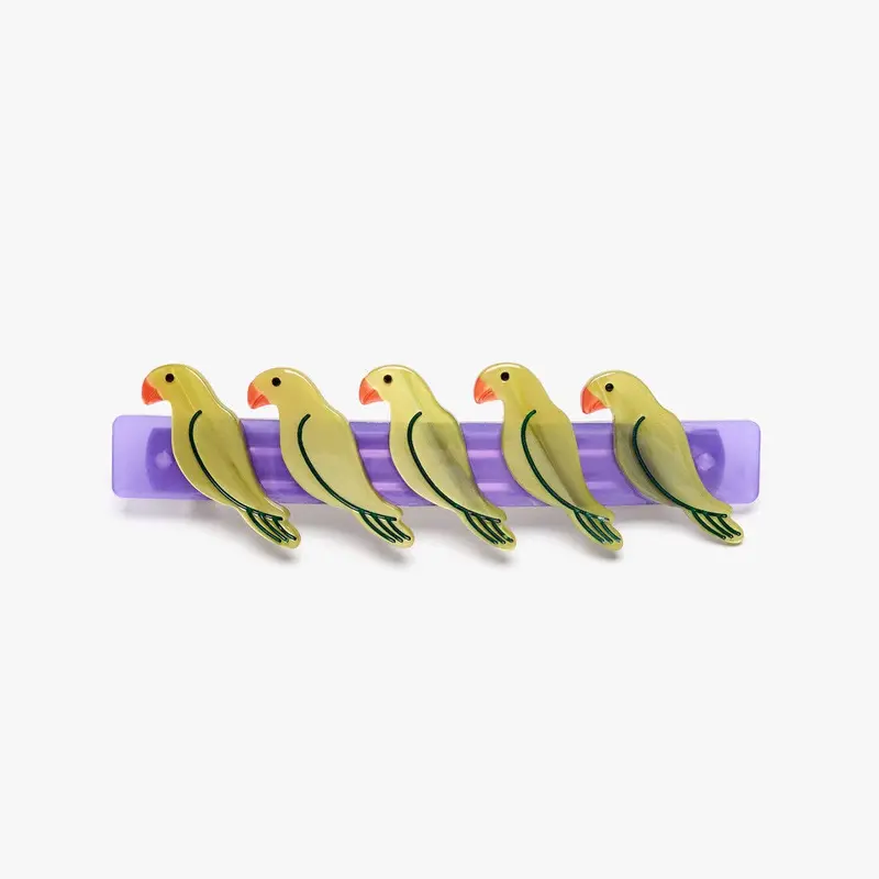 Pasadena Parrot-Inspired French Barrette