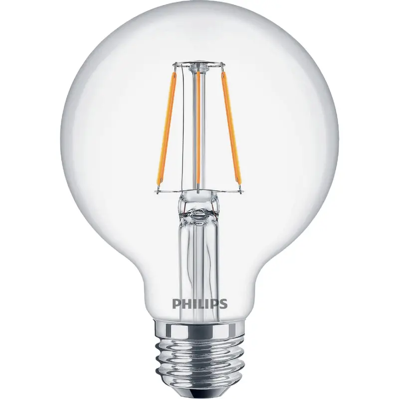 Philips Daylight Led Decorative Bulb – G25 Shape, 60W Equivalent, Medium Base 1