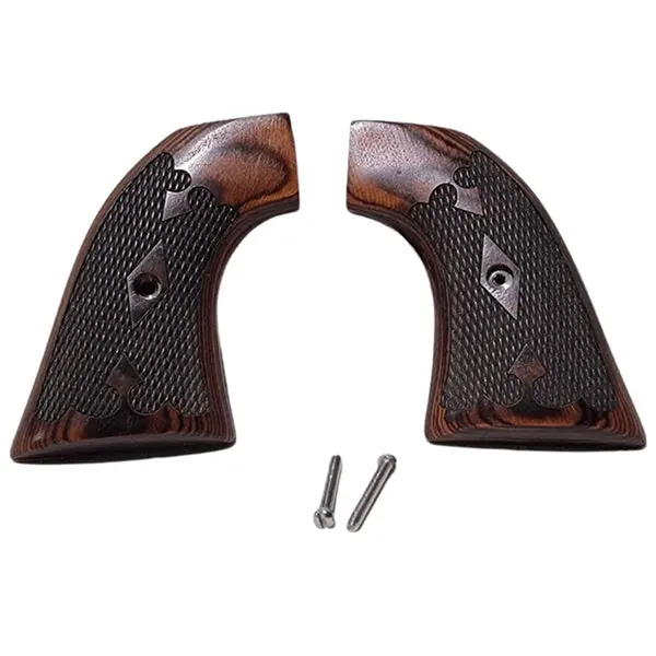 Pietta 1873 .45 SA Gentleman Model Rosewood Grips – Traditional Checkered Texture