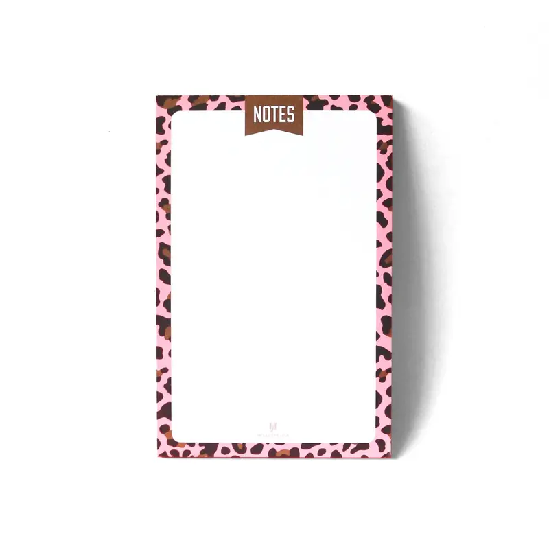 Pink Leopard Pattern Notepad – Spiral Bound Journal