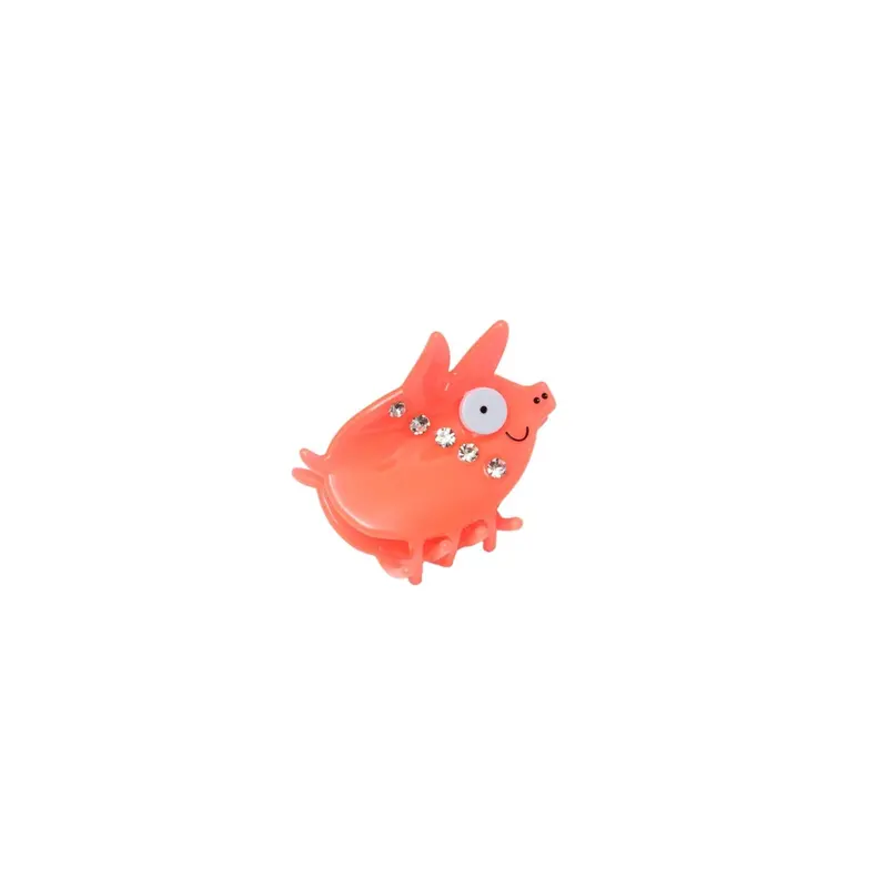 Pink Pig-Shaped Hair Claw