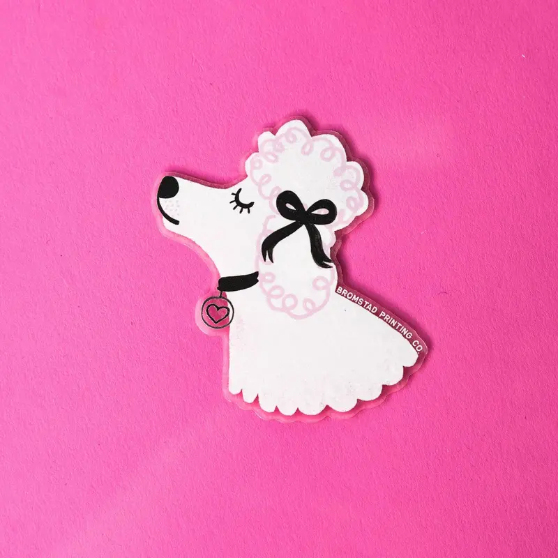 Poodle Dog Transparent Sticker