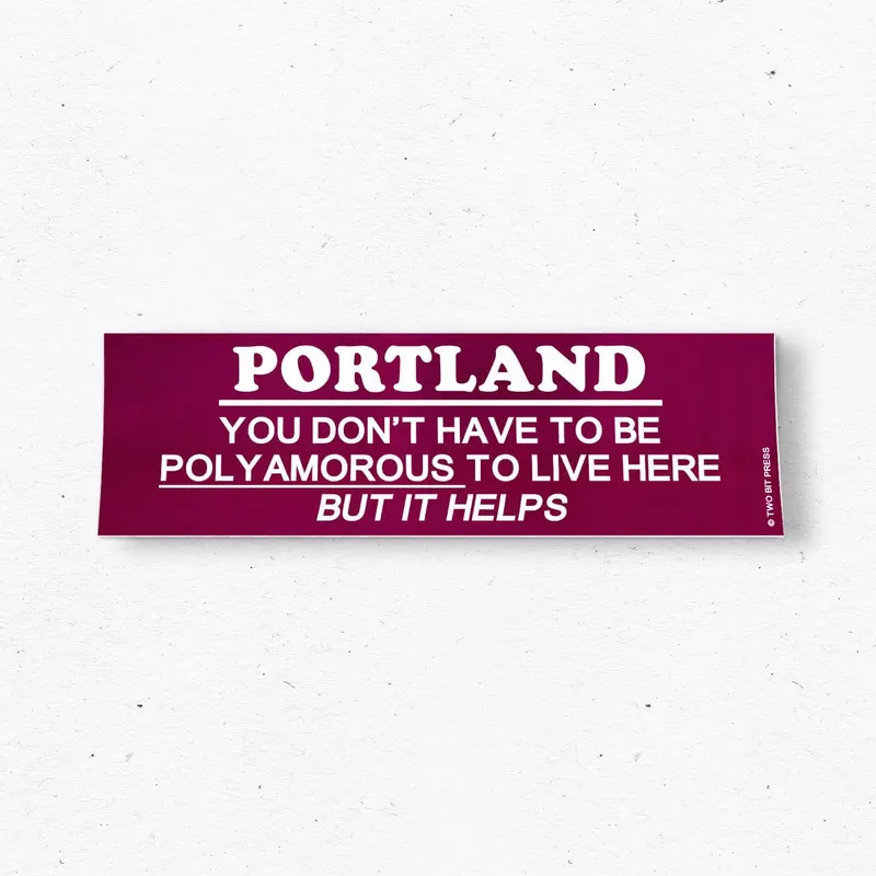 Portland Polyamorous Pride Bumper Sticker