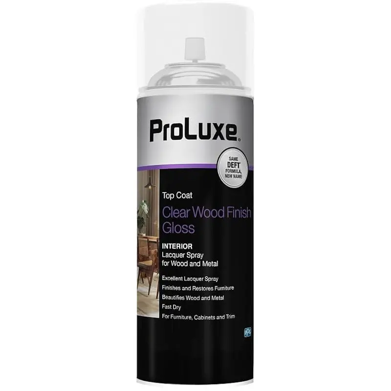 ProLuxe Clear Gloss Lacquer Aerosol Spray (Formerly Deft)