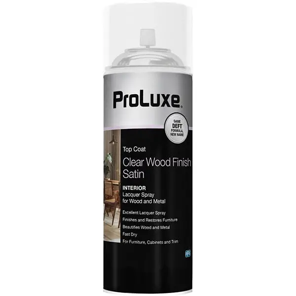 ProLuxe Clear Satin Lacquer Aerosol Spray (Formerly Deft)