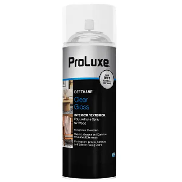 ProLuxe Defthane Polyurethane Spray – High-Gloss Finish (Formerly Deft)