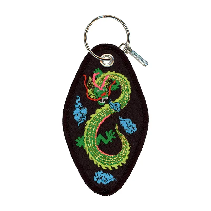 ‘Puff Puff Pass’ Embroidered Keychain – Cannabis-Inspired Accessory