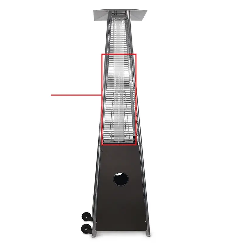Quartz Glass Tube Replacement for Pyramid-Style Patio Heater Model P96050
