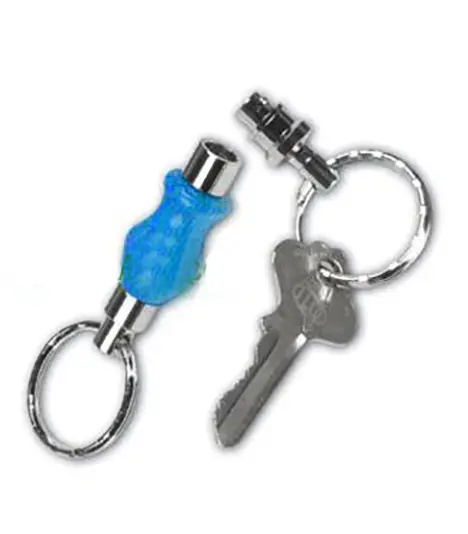 Quick-Detach Keychain Kit with Chrome Finish – Compact & Secure