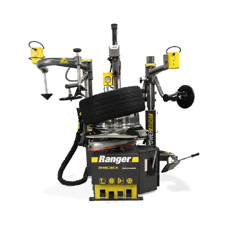 Ranger R80EX Dual-Tower Tilt-Back Tire Changer – 34″ Clamping Diameter