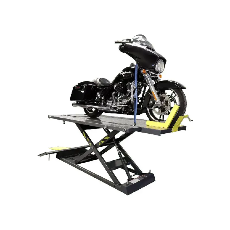 Ranger RML-1500XL Deluxe Motorcycle Lift – 1,500 lb w/ Front Wheel Vise