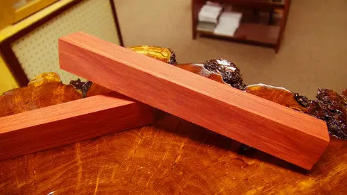 Red Heart Wood Pen Blanks for Custom Writing Instrument Crafting