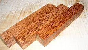 Red Palm Wood Pen Blanks – 10-Piece Set