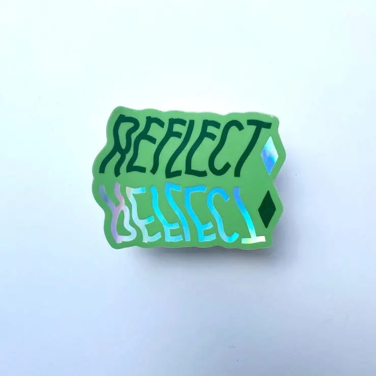 ‘REFLECT’ Holographic Reflective Sticker