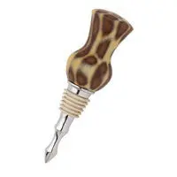 Retro Bottle Stopper – Chrome Finish with Tan Silicone Seal