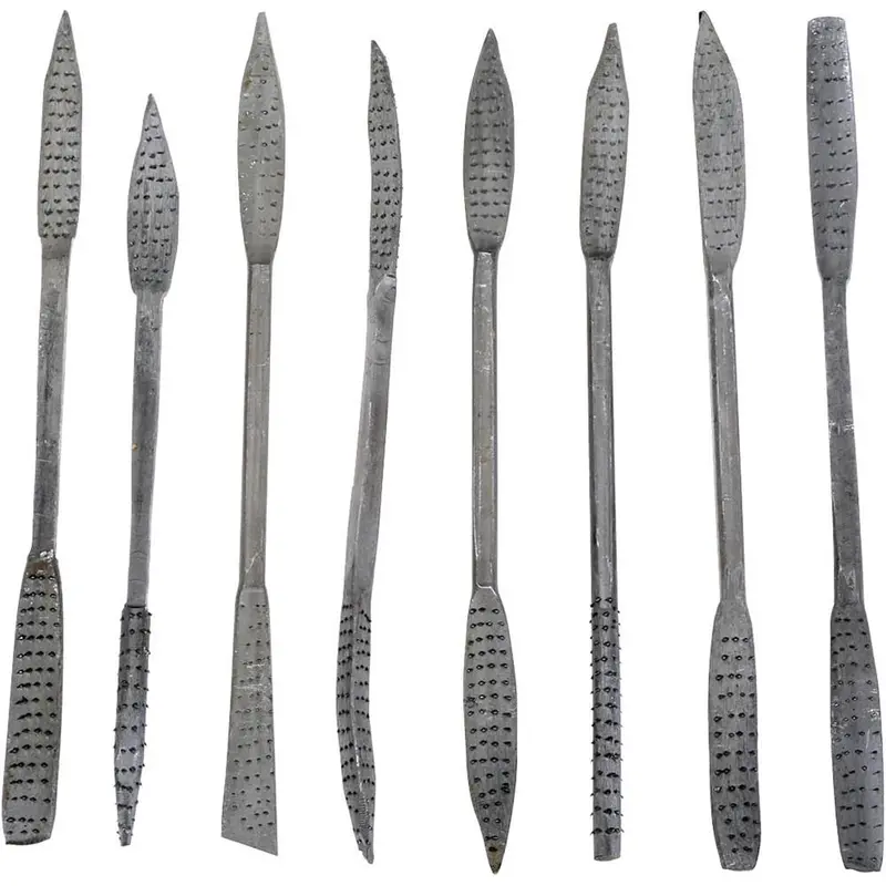 Riffler Coarse Rasp Set – 8-Piece Aggressive-Shaping Kit, 8″ Length
