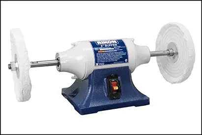 Rikon 8-Inch Long-Shaft Slow-Speed Buffer – 1750 RPM, 1/2 HP (Model 81-608)