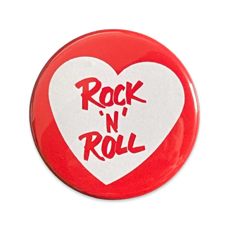 Rock ‘n’ Roll Love Button (1.75″)