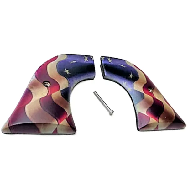 Ruger Wrangler Betsy Ross Grips – HD UV-Printed Flag Image on Solid ABS