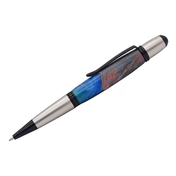 Sahara Twist Pen – Gunmetal and Matte Black Chrome Finish