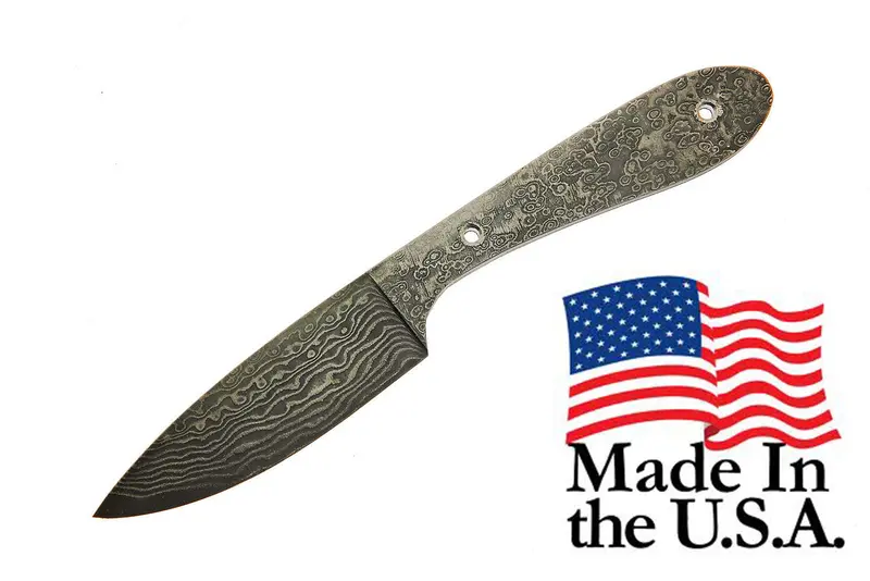 San Mini Caper Damascus Knife – Handcrafted in USA