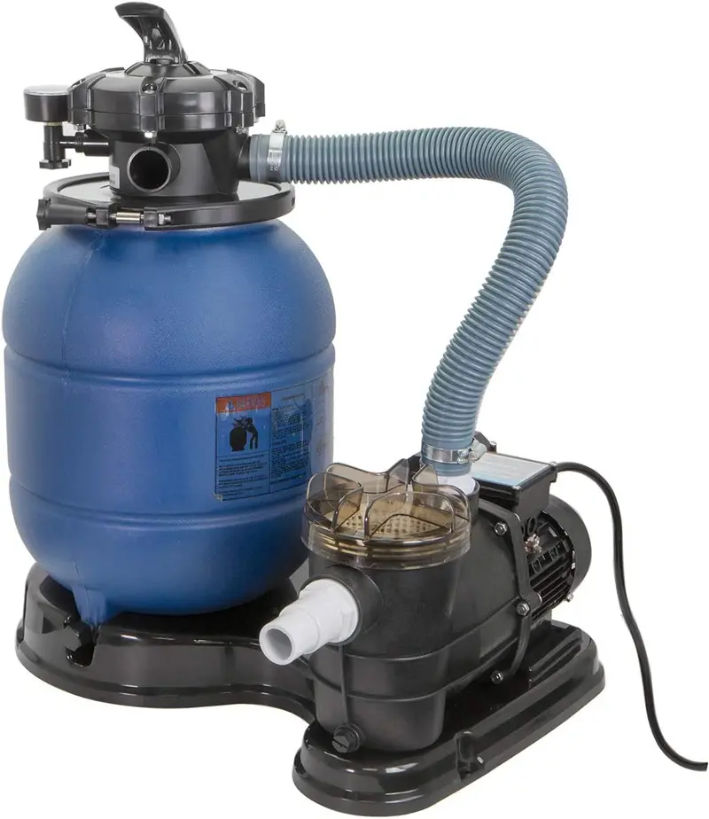 Sand Filter System for Above-Ground Pools – Complete Kit with Pump, Valve, and Tank