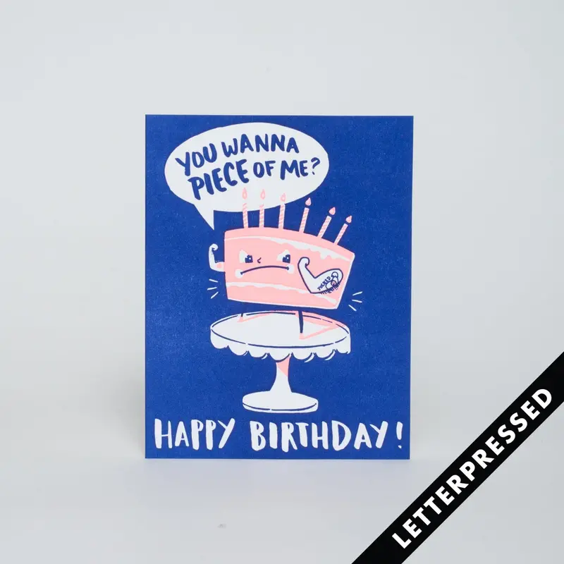 Sassy ‘You Want a Piece of Me?’ Cake Card