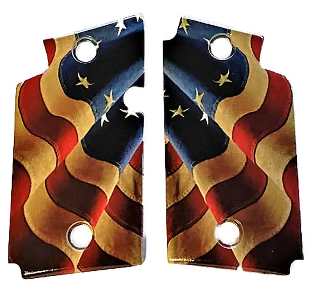 Sig Sauer P938 Grip Set – HD/UV-Printed Betsy Ross Flag Pattern