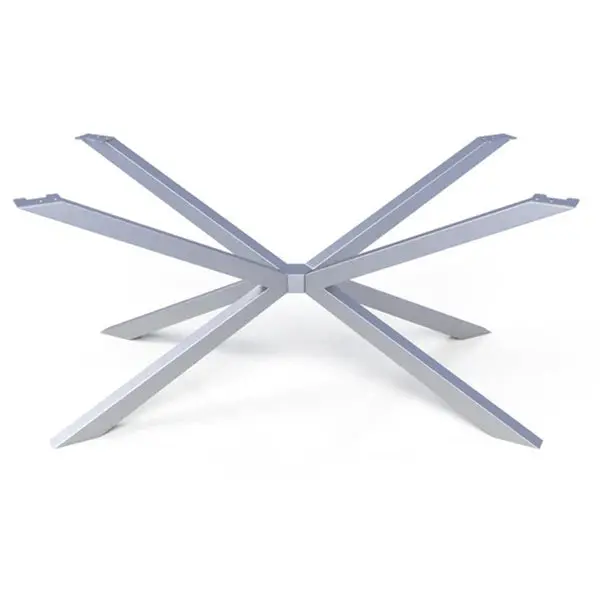 Silver Spider-Style Metal Table Legs – 53″ L × 26″ W × 28″ H, Industrial-Strength Build (Special Order)