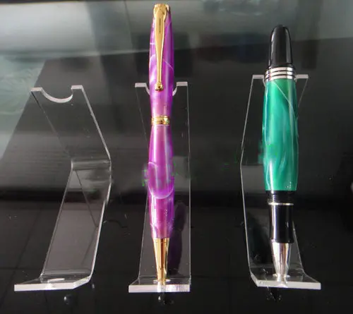 Single-Pen Acrylic Display Stand – Sleek Clear Presentation Base