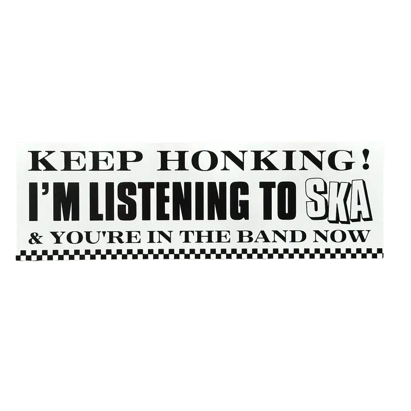Ska Music Fan Sticker – ‘Keep Honking’