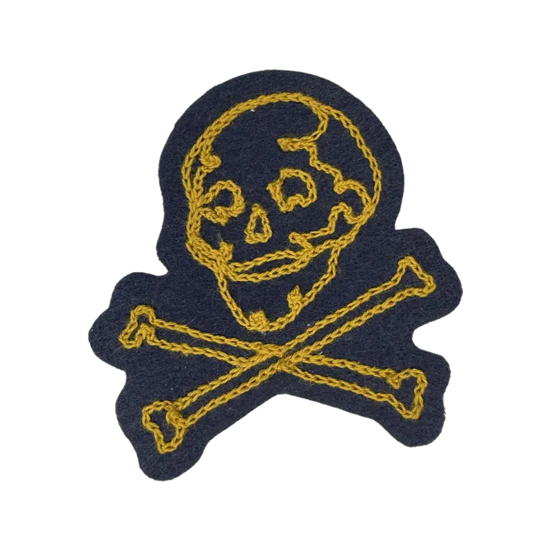 Skull And Crossbones Chainstitch Patch