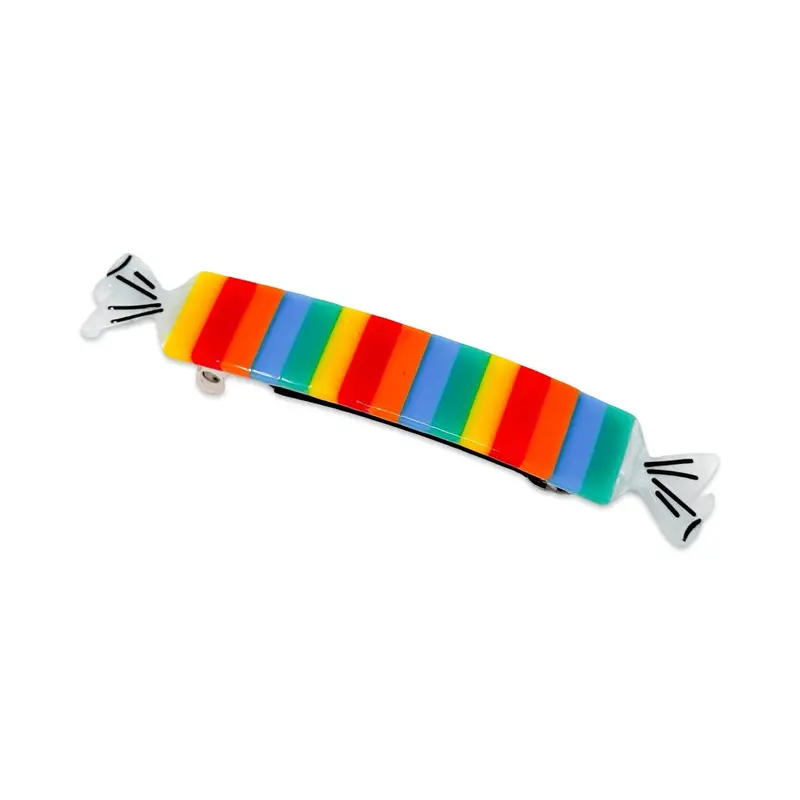 Smarties Candy French Barrette Clip