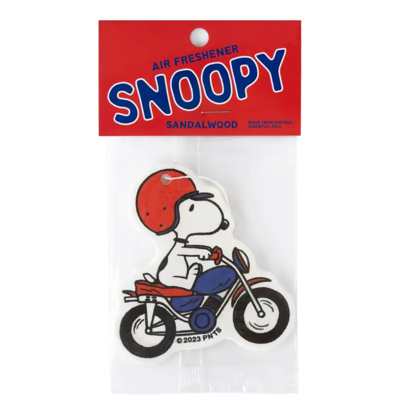 Snoopy Motorcycle Air Freshener – Retro Vehicle Scent Clip