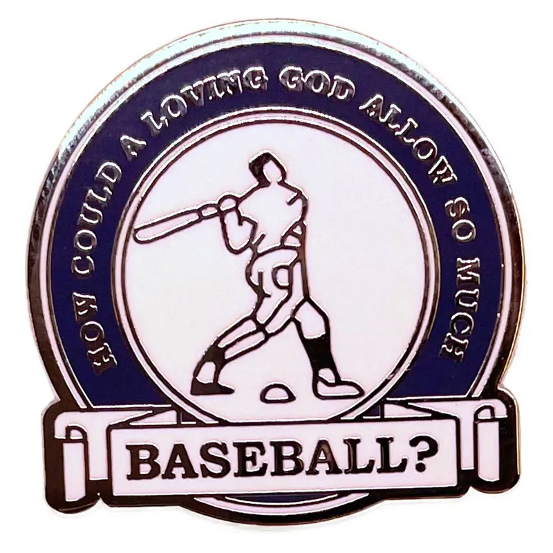 So Much Baseball Enamel Pin – Playful Sports-Inspired Accessory