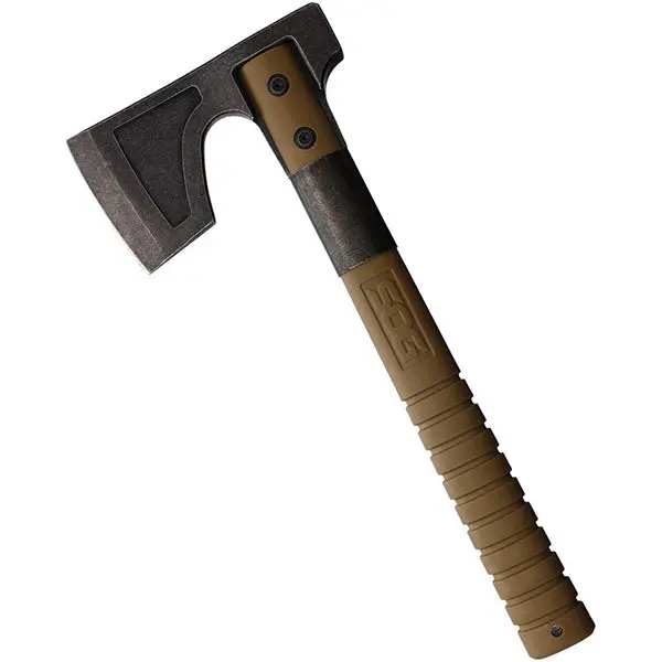 SOG Camp Axe – Tan Coated Head, 11.5-Inch All-Terrain Hatchet