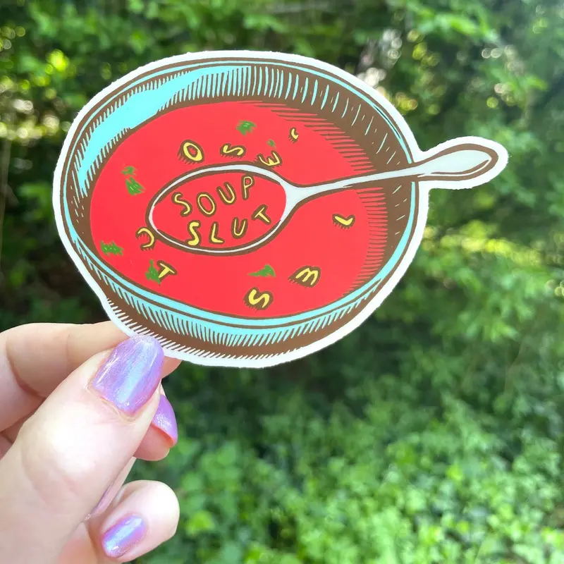 Soup Enthusiast Humor Sticker