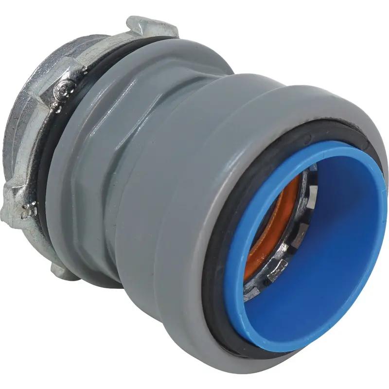 Southwire Simpush Liquid-Tight Metallic Box Connector – 1/2" Size, Push-In Installation 1