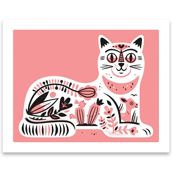 Souvenir Cat Art Print – 8×10 Inch Archival Quality