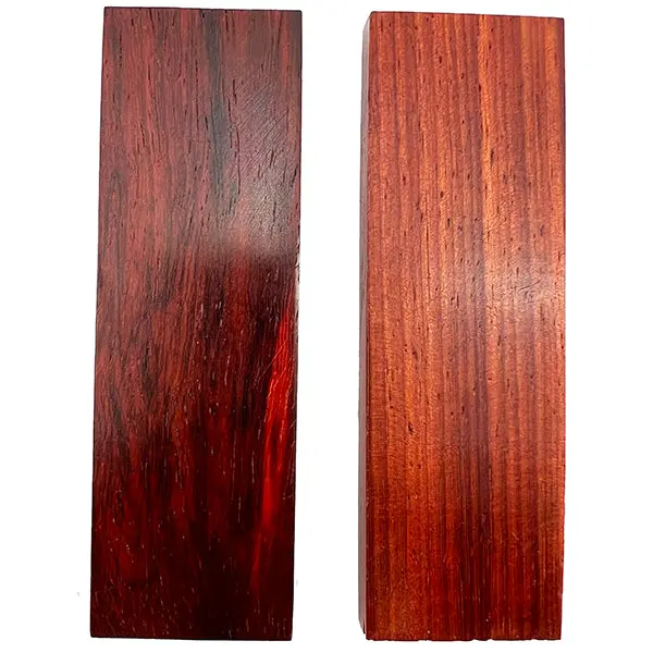 Stabilized Bloodwood Knife Handle Scales – Premium Wood Pair